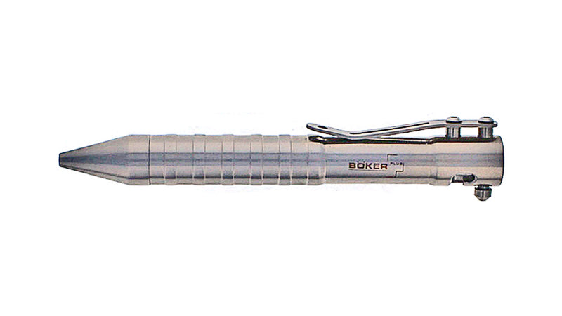 Boker Plus Tactical Ballpoint Pen, CAL .50 Titanium, Pre-Owned