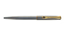 Diplomat Traveller Ballpoint Pen, Stainless Steel, Gold Trim, Pre-Owned