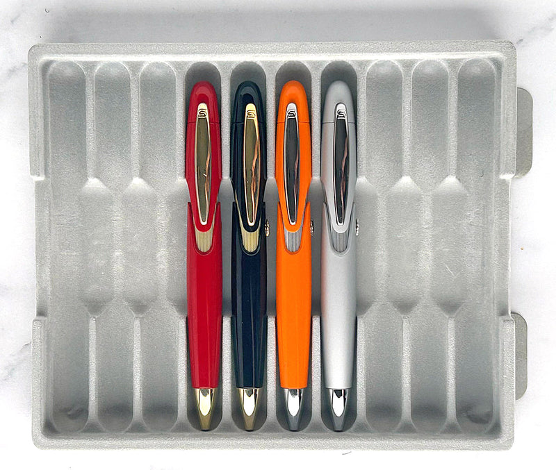 Lot of 4 Stipula Speed Ballpoint Pens, Pre-Owned