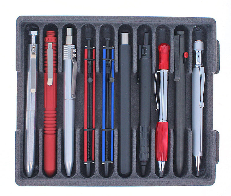 Lot/10 Techno Design Ballpoint Pens, Assorted Models, Pre-Owned