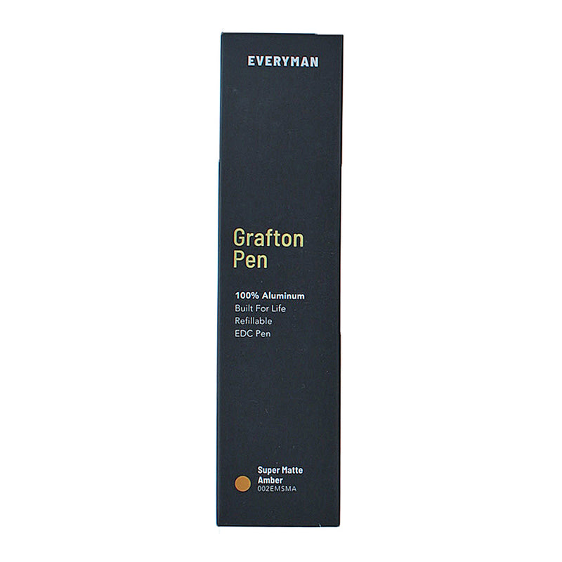 Everyman Grafton Ballpoint Pen, Super Matte, Amber