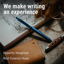 Everyman Grafton Ballpoint Pen, Aegean Blue, Black Clip