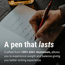 Everyman Grafton Ballpoint Pen, Crimson Red