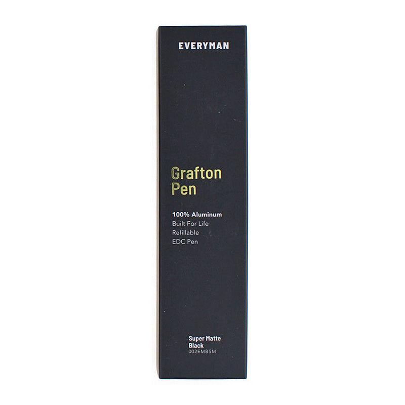 Everyman Grafton Ballpoint Pen, Super Matte, Black