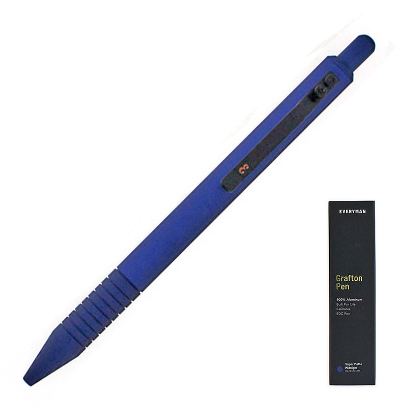 Everyman Grafton Ballpoint Pen, Super Matte, Midnight Blue