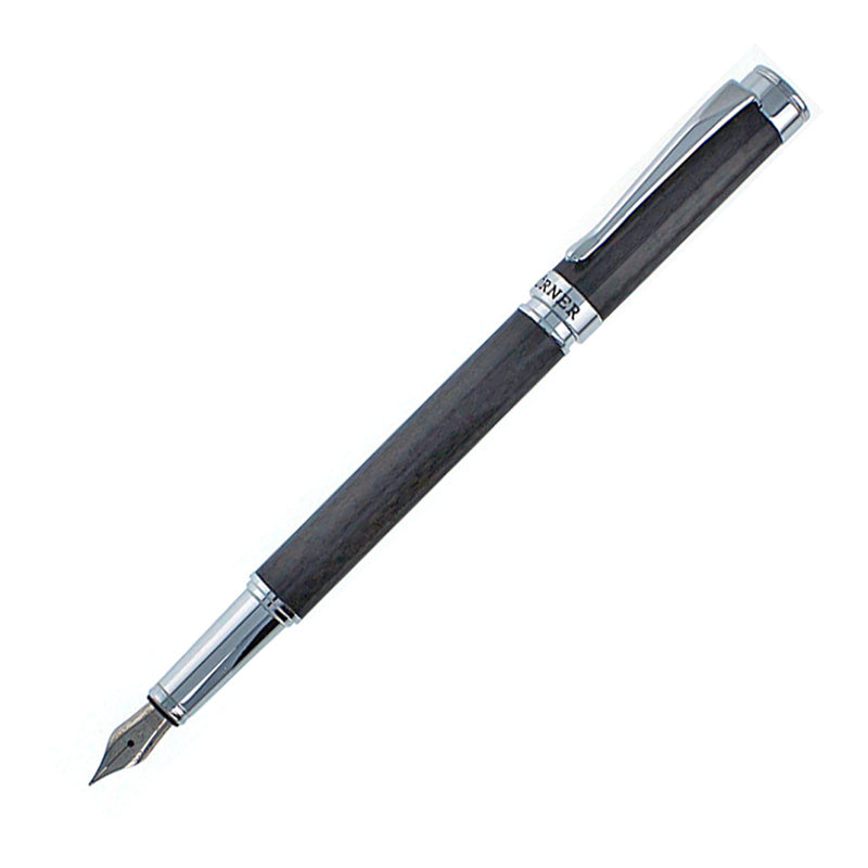 Hoerner (Hörner) One Fountain Pen, Carbon Fiber, Chrome Trim