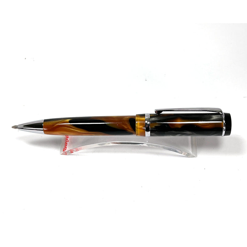 Monteverde Ballpoint Pen, Burnt Umber, Chrome Trim, Previously Owned