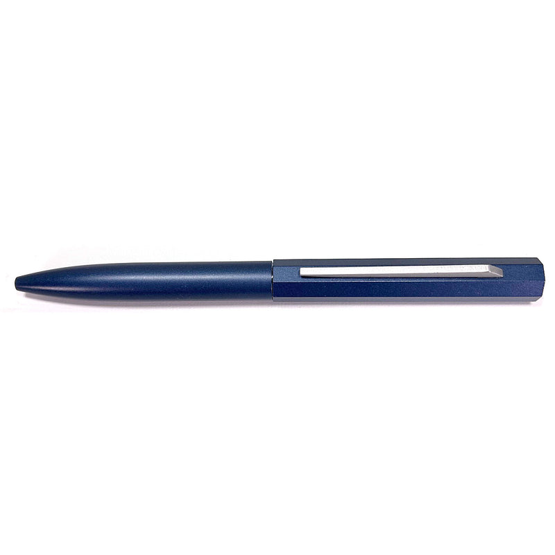 Online Pen Ballpoint Pen, Octogon-shaped Cap, Brushed Finish Blue