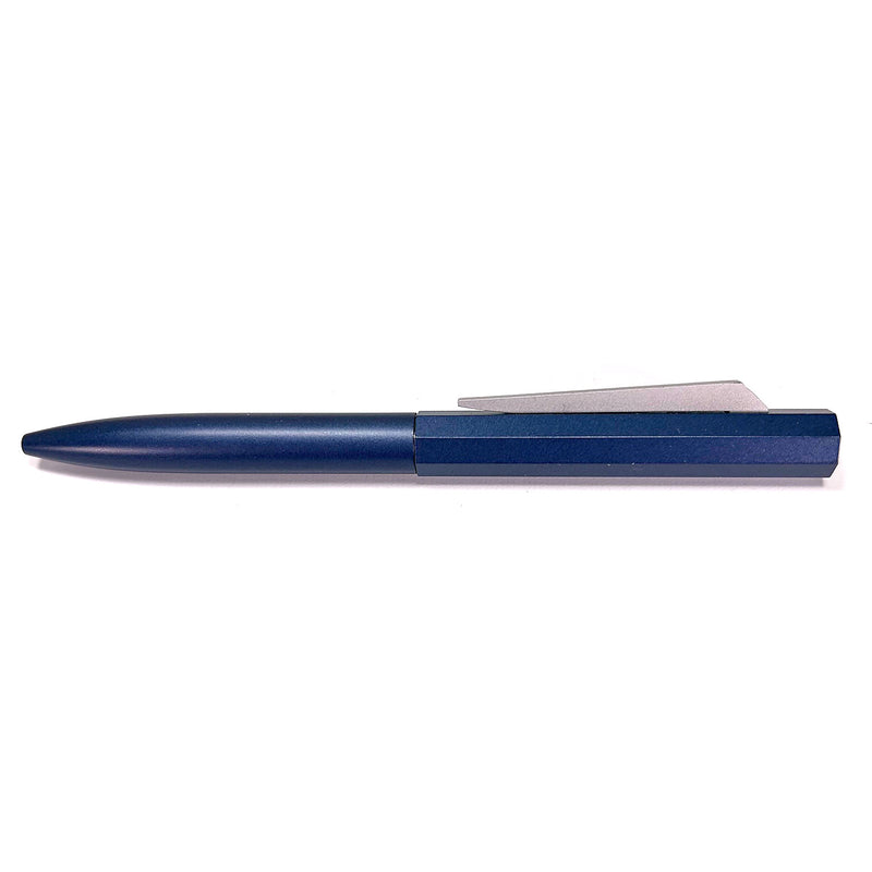 Online Pen Ballpoint Pen, Octogon-shaped Cap, Brushed Finish Blue