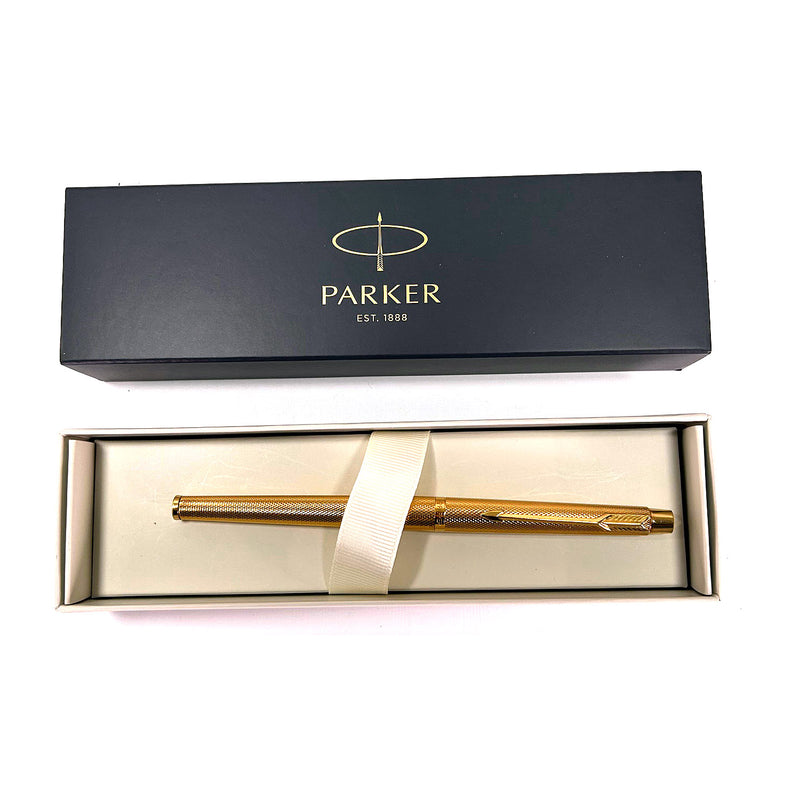 Parker Vintage (1986) Rollerball Pen, Chiselled Gold