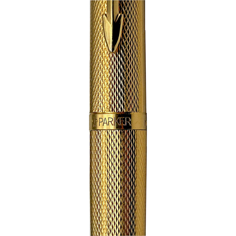 Parker Vintage (1986) Rollerball Pen, Chiselled Gold