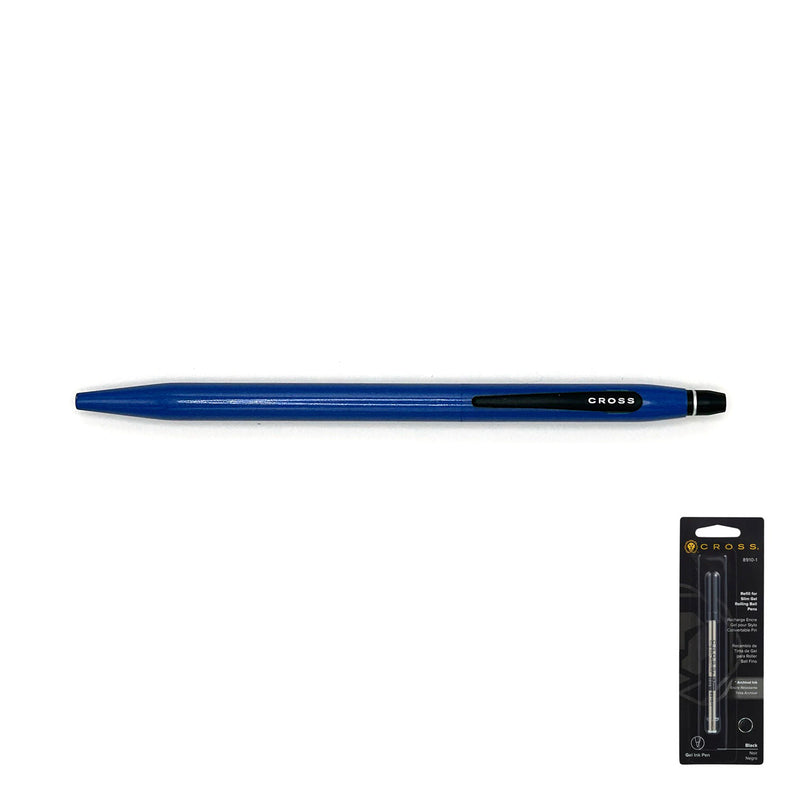 Cross Century Click Slim Rollerball/Ballpoint Pen, Blue, Pre-Owned