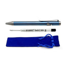Rosetta Titanium Alloy Bolt Action Ballpoint Pen, Sky Blue