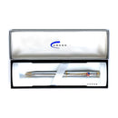 Cross Century II Ballpoint Pen, Chrome, Gold Trim, w/American Flag