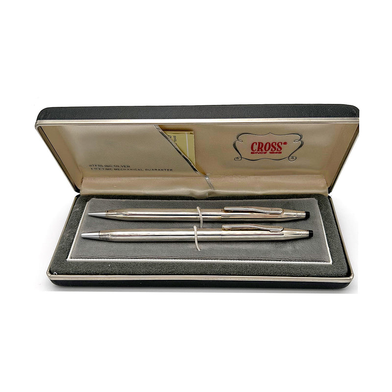 Cross Classic Century USA-Made Pen/Pencil Set, Sterling Silver