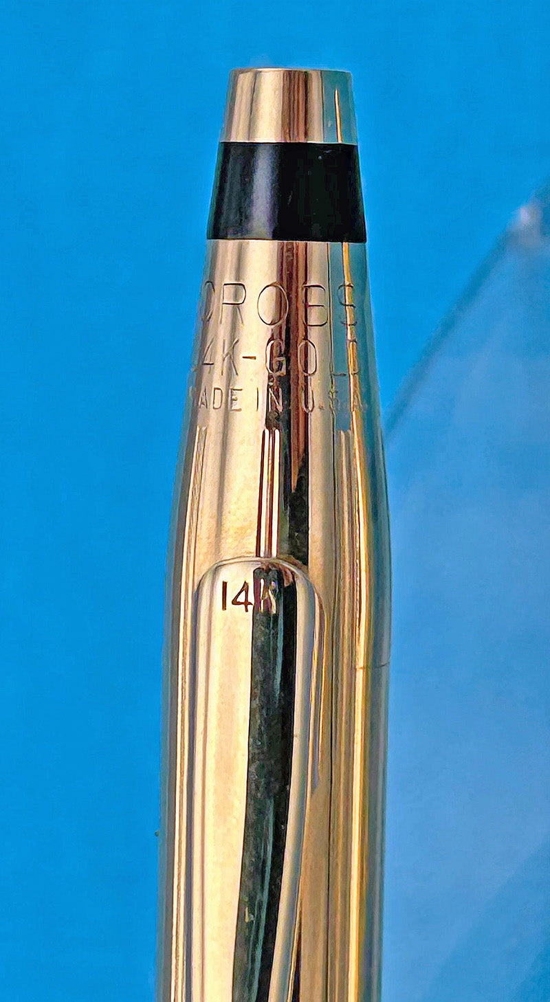 Cross Classic Century USA-Made Pen/Pencil Set, Solid 14k Gold