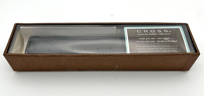 Cross Autocross Leather Single Pen Case, Black
