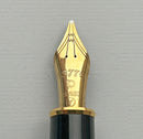 Platinum 3776 Fountain Pen, Black/Gold Trim, 14k Music Nib, Used