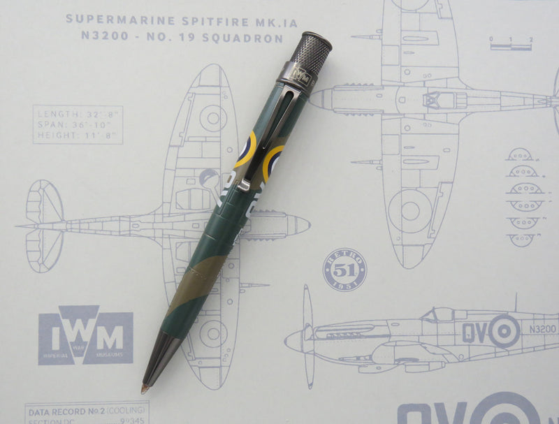 Retro 51 Tornado Imperial War Museum Rollerball Pen, Spitfire N3200