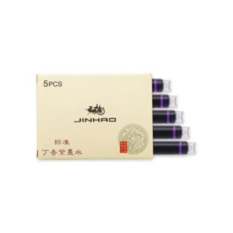 Pk/5 Jinhao Fountain Pen Ink Cartridges, Violet