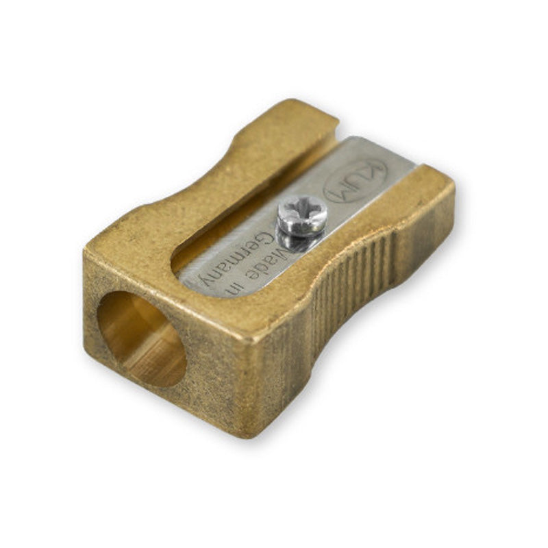 KUM 300-1 Brass Single Hole Wedge Profile Pencil Sharpener