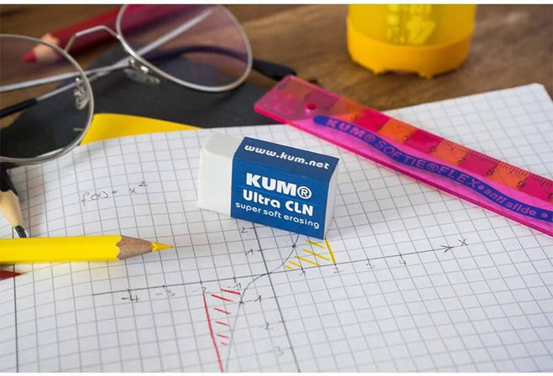 KUM Ultra Cln Super Soft Eraser, Small, White