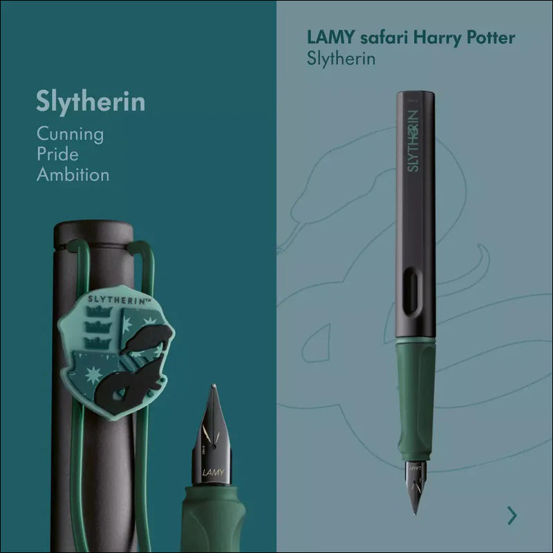 Lamy Safari x Harry Potter Fountain Pen, Slytherin
