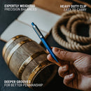 Everyman Grafton Mini Click Ballpoint Pen, Aegean Blue