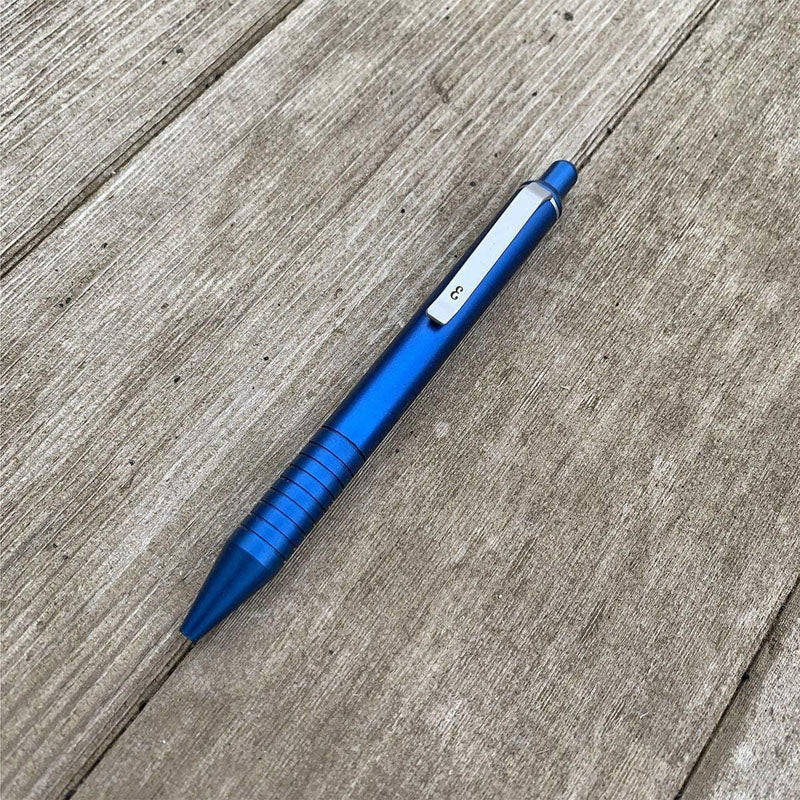 Everyman Grafton Mini Click Ballpoint Pen, Aegean Blue