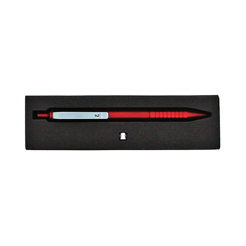 Everyman Grafton Mini Click Ballpoint Pen, Crimson Red