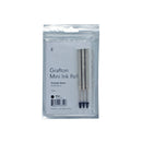 Pk/3 Everyman Grafton Mini Click Gel Ballpoint Refills, Black Medium