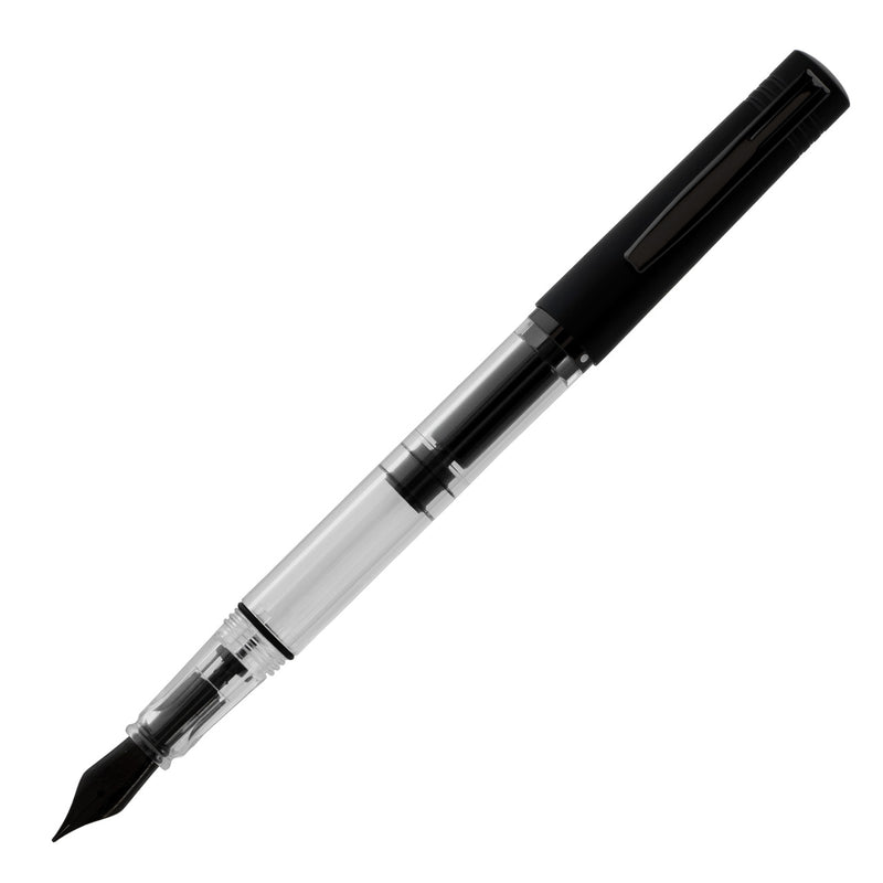 Monteverde MP1 Piston Fill Fountain Pen, Black Noir