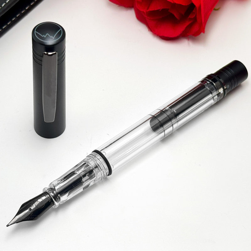 Monteverde MP1 Piston Fill Fountain Pen, Black Noir