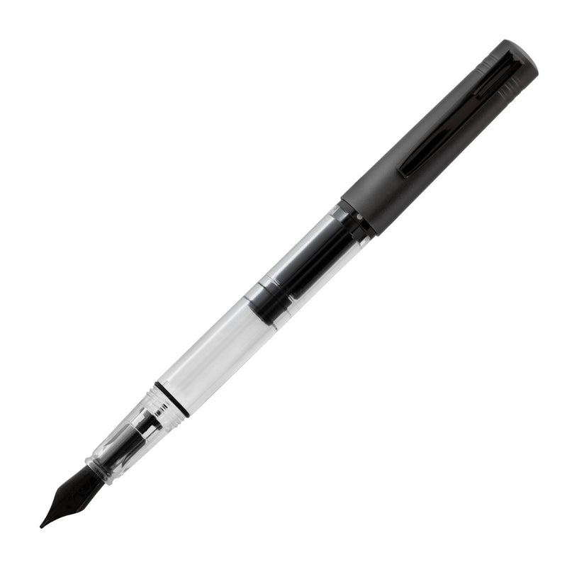 Monteverde MP1 Piston Fill Fountain Pen, Coal Grey