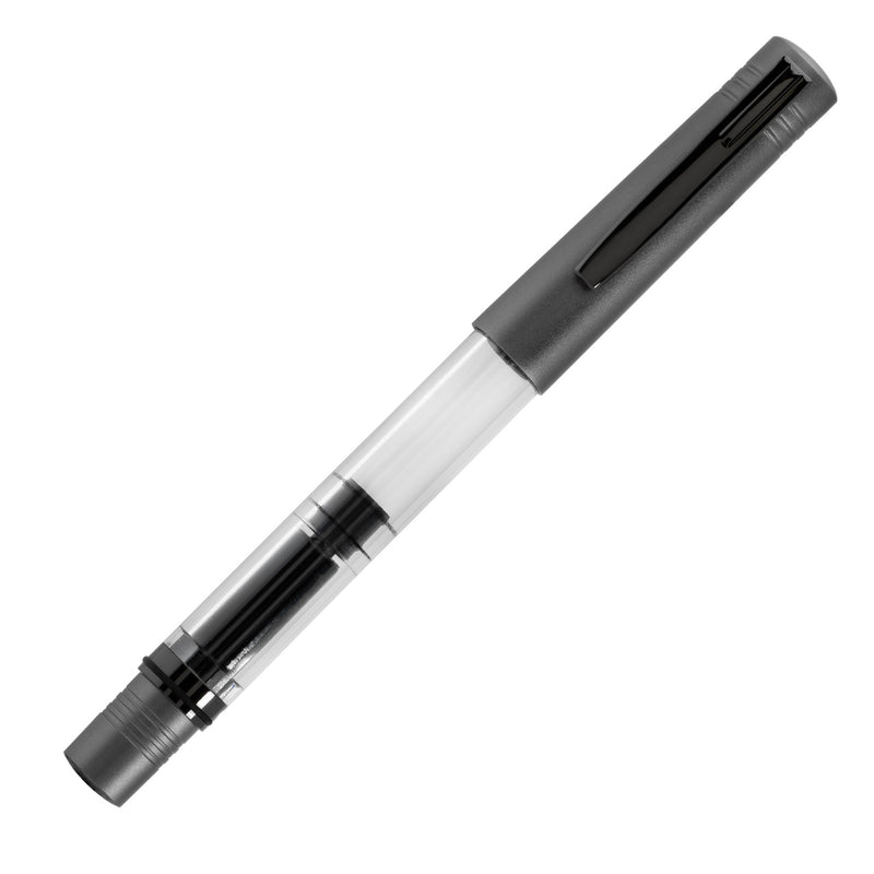 Monteverde MP1 Piston Fill Fountain Pen, Coal Grey