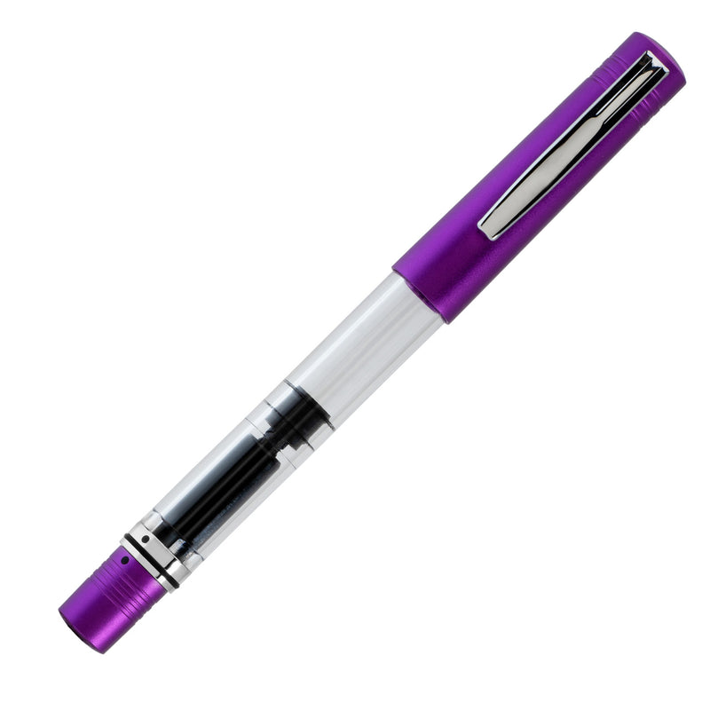 Monteverde MP1 Piston Fill Fountain Pen, Purple Frost