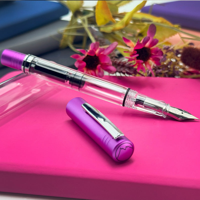 Monteverde MP1 Piston Fill Fountain Pen, Purple Frost