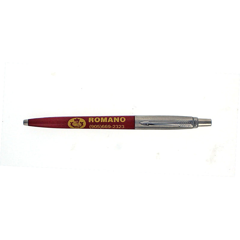 1990's Parker Jotter Ballpoint Pen, Burgundy, Imprinted