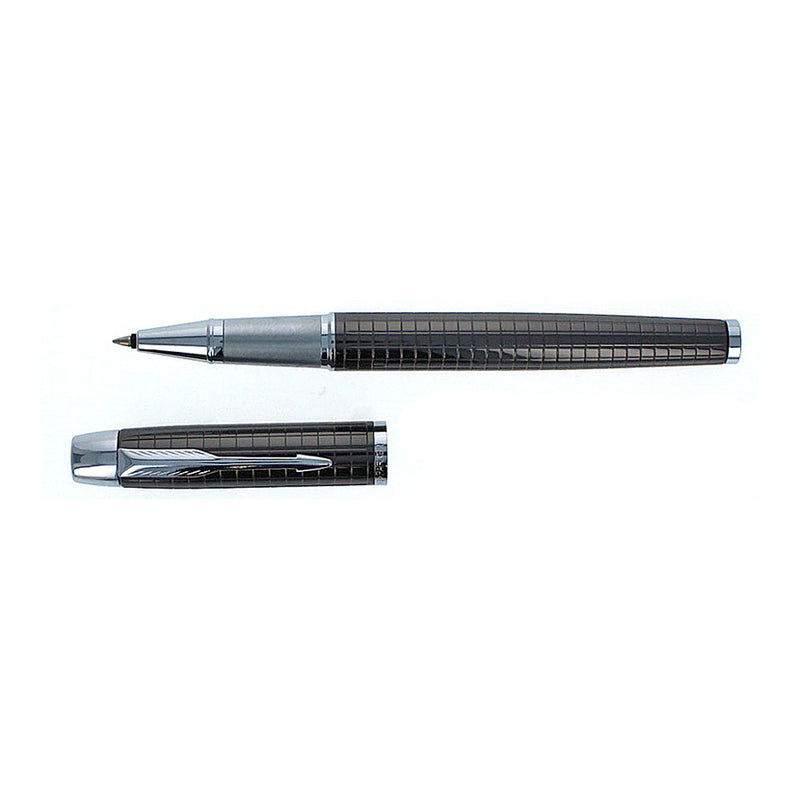 Parker IM Premium Rollerball Pen, Chiselled Gunmetal, Chrome Trim