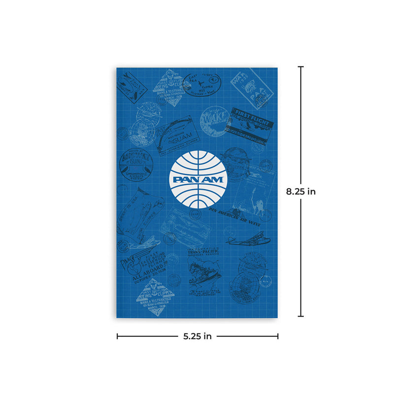 Retro 51 Pan Am Passport Notebook 5.25" x 8.25" (A5), Dot Grid