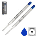 Pk/2 Parker QuinkFlow Ballpoint Refills, Blue Medium, 1.0 mm