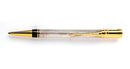 1990 Parker Duofold Godron Silver Ballpoint Pen, Used