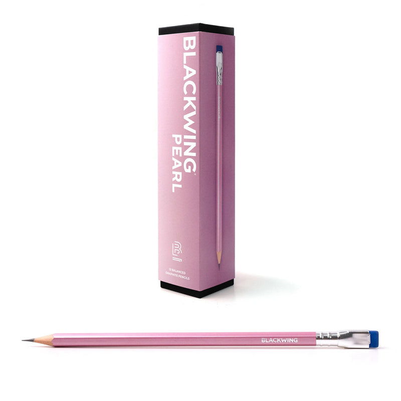 Bx/12 Blackwing Pearl Pencils, Pearlescent Pink Barrel, Balanced & Smooth
