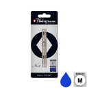 Pk/3 Platignum No. 9 Soft Grip Ballpoint Pen Refills, Blue