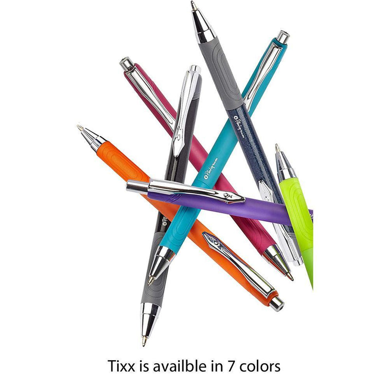 Pk/3 Platignum Tixx Soft Grip Ballpoint Pens, Blue