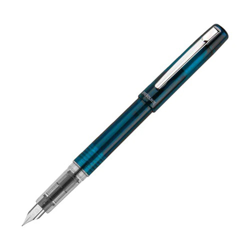 Platinum Prefounte Fountain Pen, Night Sea Blue, Extra Fine Nib, Pre-Owned