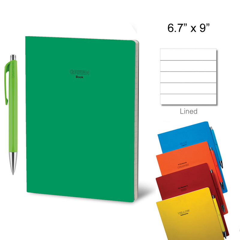 Stifflex Prisma Colors Notebook, 6.7x9" w/Caran d'Ache Pen