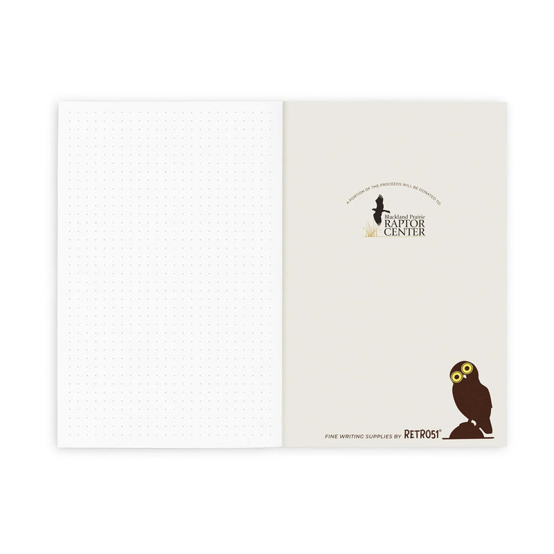 Retro 51 Owl Rescue Notebook 5.25" x 8.25" (A5), Dot Grid