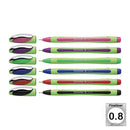 Pack/6 Colors Schneider Xpress Fineliner Pens, 0.8 mm