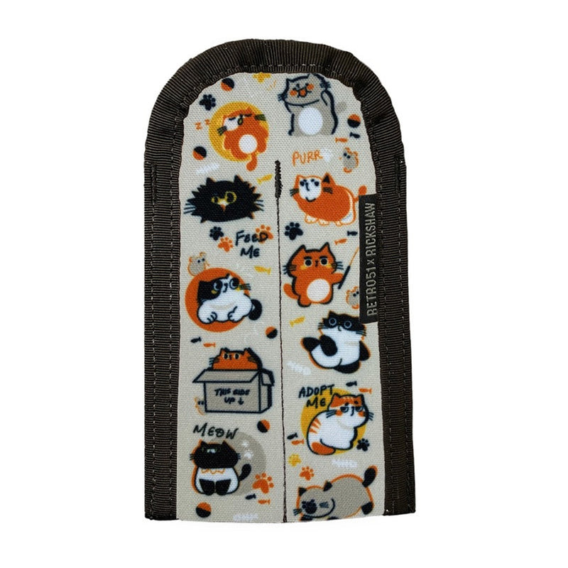 Retro 51 Pen Sleeve by Rickshaw Bagworks for 2 Pens, Cat Rescue
